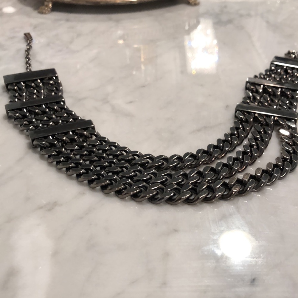 Burberry large gunmetal choker - Picture 3 of 4